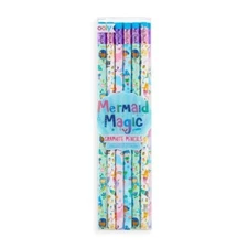 Mermaid Magic Set of 12 #2 Graphite Wood Pencils 4 Different Designs