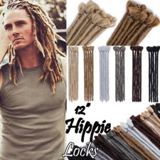 12 Inch Dread Locks 100 Handmade Dreadlocks Hair Extensions Natural Black US lk
