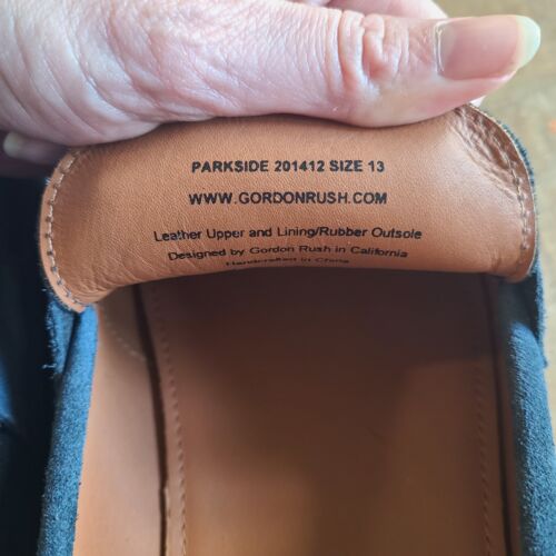 Gordon Rush blau marineblau Wildleder Penny Loafer Größe 13 NEU 201412 PARKSIDE - Bild 3 von 6