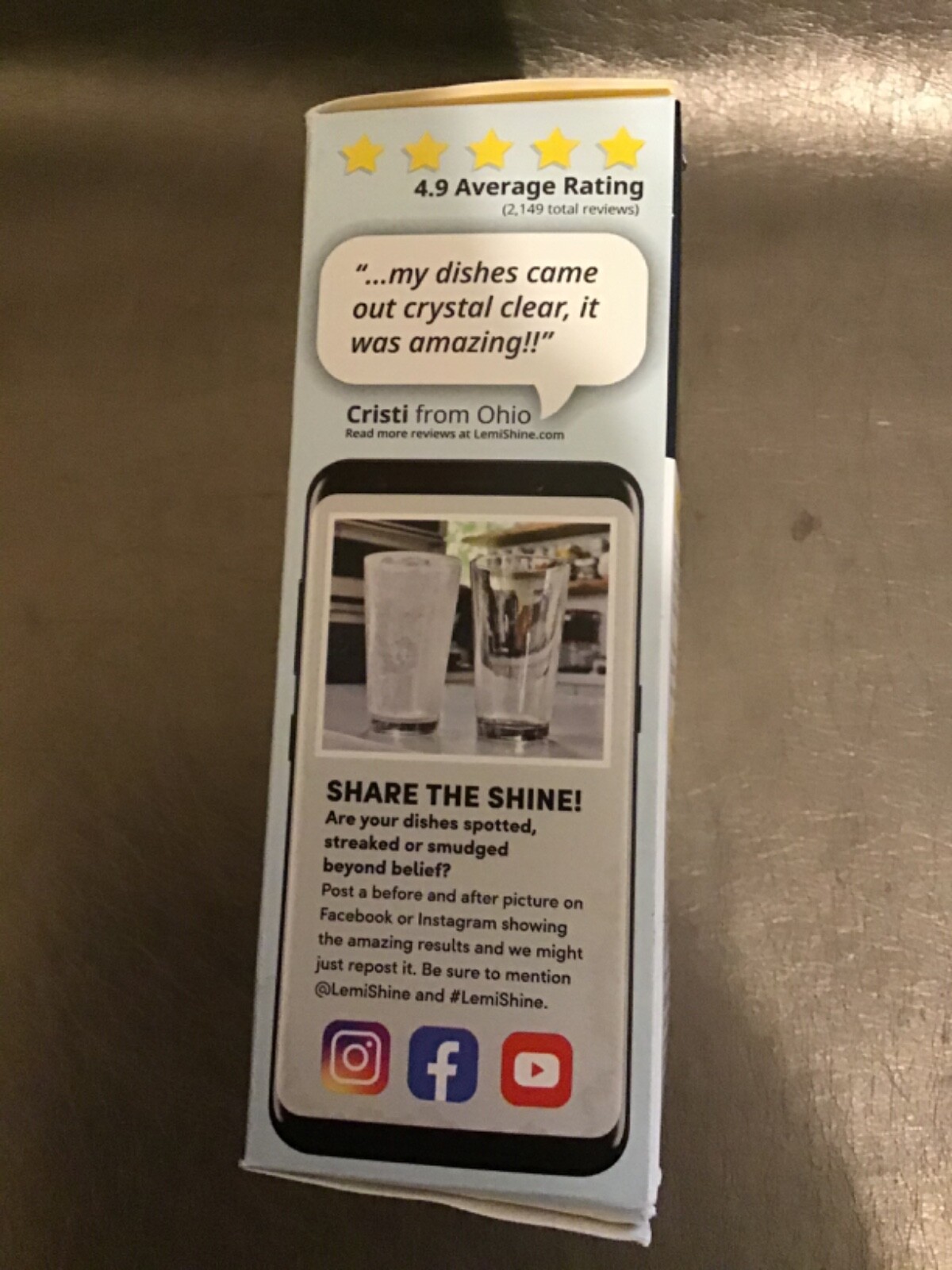 Lemi Shine Dish Detergent Booster Citric Acid 1 Pack 15 Tablets eBay