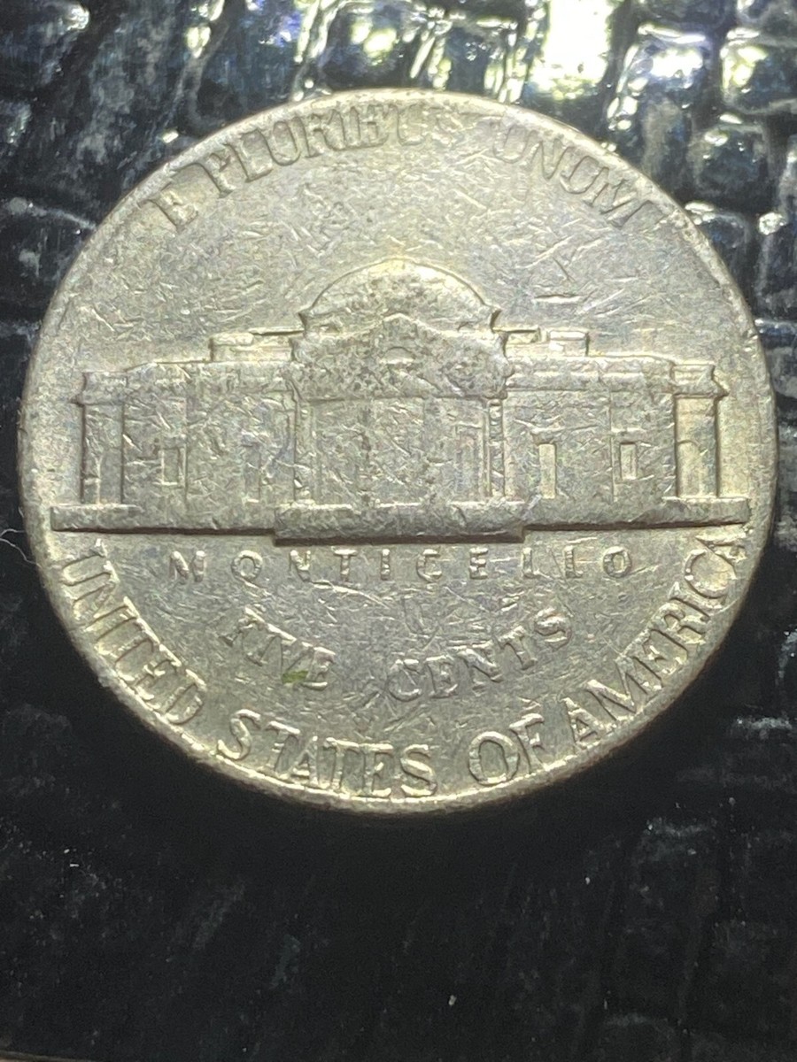 1976 D Jefferson Nickel Mint Mark Error Blob D Filled In