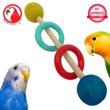 1630 Small Rattle Foot Talon Toy Parrot Birds Toys Craft Part Chewy Play