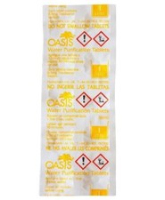 200 OASIS WATER PURIFICATION TABLETS 8.5mg BRITISH PURIFYING TRAVEL EXP 2027