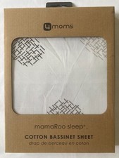 MamaRoo Sleep 100 Cotton Bassinet Sheet White Crosshatch