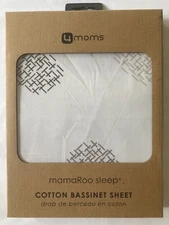 MamaRoo Sleep 100% Cotton Bassinet Sheet White Crosshatch