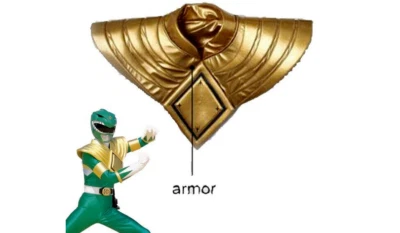 HANDMADE SALE Zyuranger Green Ranger Costume Accessory Breastplate Cosplay Armor