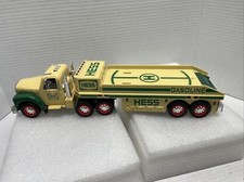 Vtg 2002 HESS Gasoline Toy Truck Semi (No Airplane) (untested) 3" Tall, 14" Long