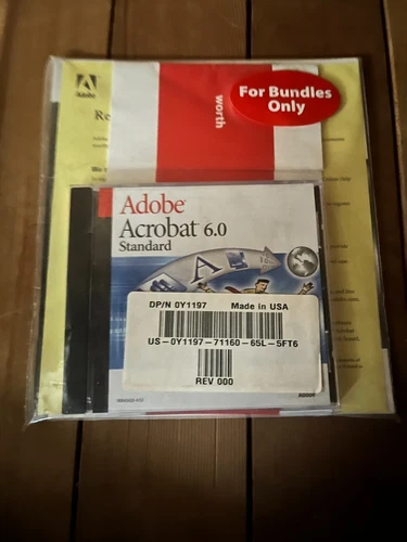 Adobe Acrobat 6.0 Standard Full Retail Sealed CD w/ Serial Number