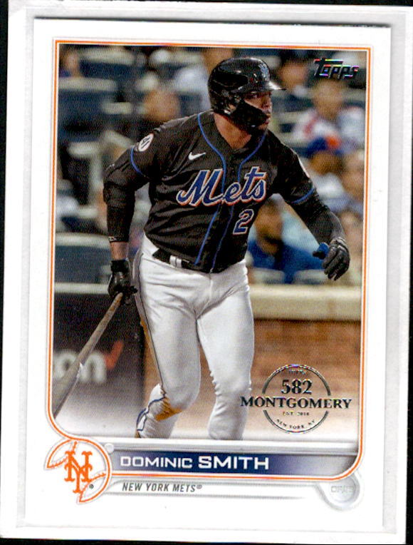 2022 Topps 582 Montgomery Club Foil Stamped Dominic Smith  #513 Mets