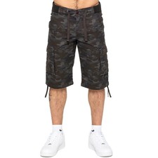 Enzo Cargo Mens Shorts Casual Camo Combat Summer Elasticated Half Pants