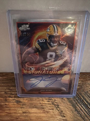2025 Topps Chrome Josh Jacobs Chrome Autographs (RAW)