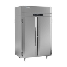 Victory RS-2D-S1-PT-HC 52" 2-Section Pass-Thru Refrigerator w/ 4 Solid Swing ...