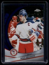 2026 Topps Chrome U.S. Winter Olympic #197 Mike Eruzione Blue Refractor #/150