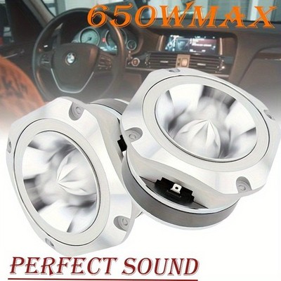 650W 4 Aluminum Super Bullet Tweeter 6Ohm Shallow Mount Single Car/Home Piece