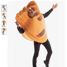 Baseball Glove Mitt Sports Halloween Costume One Piece Brown Unisex One Size NWT