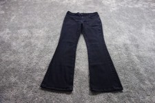 Pilcro Jeans Womens 29 Black The Icon Flare High Rise Denim Stretch