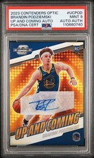 2023 CONTENDERS OPTIC BRANDIN PODZIEMSKI UP AND COMING AUTO #UC-POD PSA MINT 9