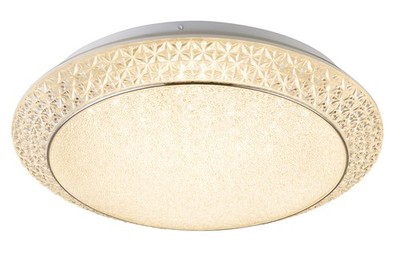 GLOBO -28 RONJA Deckenleuchte Metall weiß, LED, 2950 lm, dimmbar, mit Fernbedien