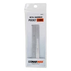 Conair Man Metal Handmade Pocket Comb, Silver, 1-Piece