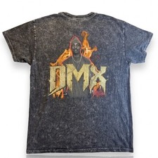 DMX Graphic T-Shirt Mens Medium Acid Wash Gra...