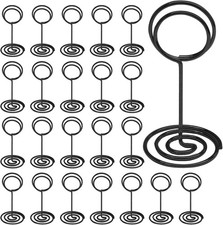 24 Pack 3.35 Inch Table Number Holder Place Card Wire Photo Holder Picture Na...