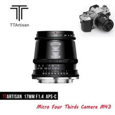 TTArtisan 17mm F1.4 Lens Micro Four Thirds Camera M43 MFT GH4 OM-D E-P7 BMPCC