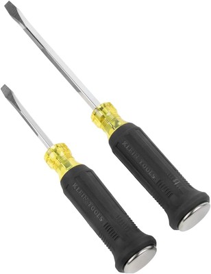 Klein Tools 85442DD Screwdriver Set, Demolition Driver, 1/4-Inch and Black 