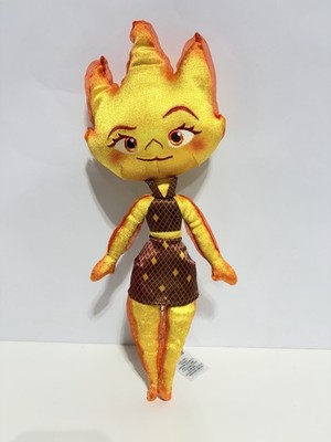 Disney Pixar Elemental Ember Lumen Plush 14'' Doll Toy Figure RARE Fire Flames