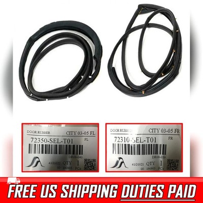 DOOR RUBBER SEAL WEATHERSTRIP FRONT RH LH FOR HONDA CITY ZX GD