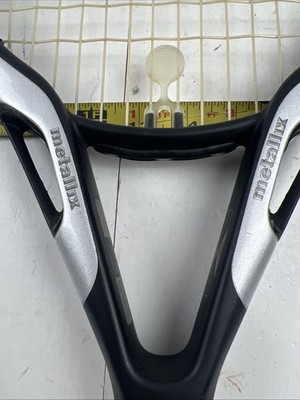 Head Metallix 6 Tennis Raquet 8.8oz 7.5” Grip Oversize Head Silver