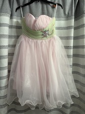 Cocktail, Prom, Formal Party Dress. Strapless, Flair, Junior Size 7. Pink
