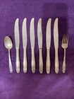 Wallace Sterling Silver Modern Hollow Knife Stradivari Pattern 9-1/8" Lot Of 6