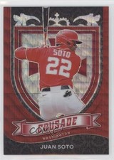 2021 Panini Chronicles Crusade Ruby Wave Prizm 66/199 Juan Soto #18 0i8b