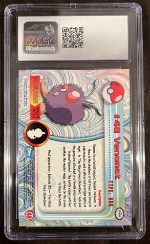 2000 Topps Chrome Pokemon Spectra HOLO #48 VENONAT PSA 10 - Picture 2 of 2