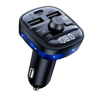 Bluetooth 5.3 Car Adapter Charger, Wireless FM Bluetooth Transmitter