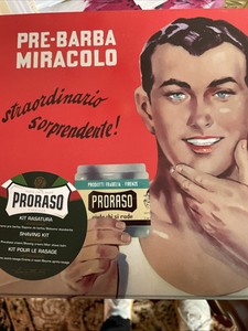 Proraso Pre-Barba Miracolo Kit Vintage Gift Tin Shaving Cream Pre & After Shave 