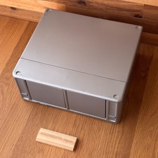 Stackable Telescoping MiniDisc Storage Case - Hold 30 MDs each Silver Used 50