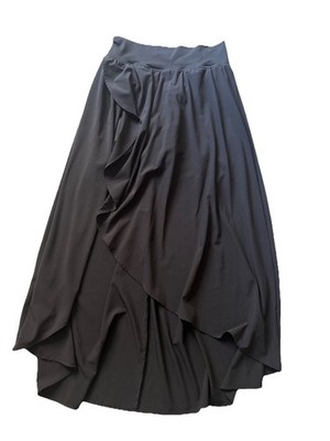 Healthyoga Black Flowing Skort Size Medium High Waisted Wrap