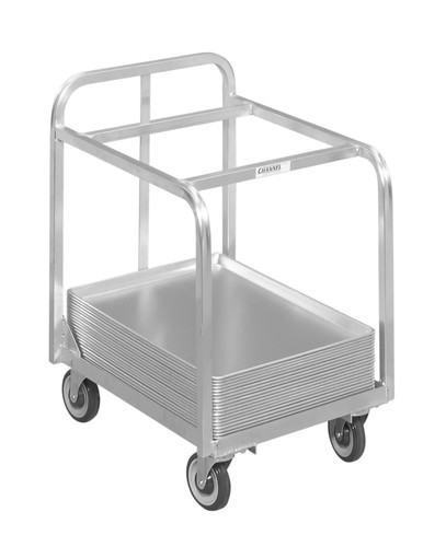 Channel Manufacturing BPT-2TP 20.5" x 27.5" Aluminum Bun Pan/Dough Box Dolly