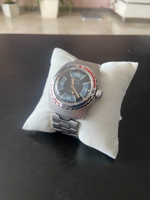 Vintage Vostok Amphibia Burrel Antimagnetic USSR Diver Watch  Soviet Military
