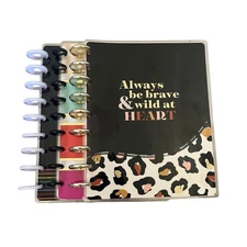 Happy Planner Covers & Rings Lot of 3 Classic Size Leopard Bright