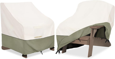 Bitubi Waterproof 2 Pack Patio Adirondack Chair Cover for Outdoor Chair Size up