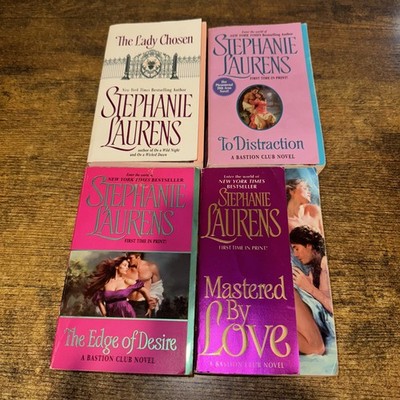 Stephanie Laurens lot of 4 paperback books from the Bastion Club Series