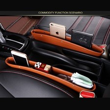 Car Organizer Box Caddy Catcher Pu Leather Seat Gap Storage Bag Car Organizer Box Caddy Catcher Pu Leather Seat Gap Storage Bag