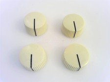 True Custom Shop  Vintage Style Radio Amplifier Knobs for Fender Amps Cream 4pk