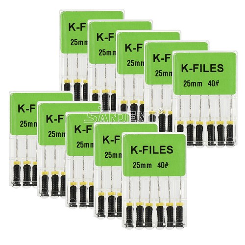 60pcs Dental Endo Root Canal File K-FILES Stainless Steel Hand K Files #15-40 - 第 34/46 張圖片