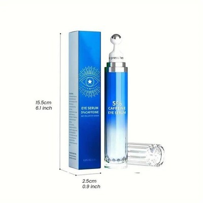 Eye Cream with 5% Caffeine & Hyaluronic Acid   Under Eye Serum for Puffiness 1Ct