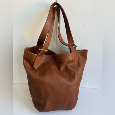 COACH Vintage Duffle SOHO XL British Tan Leather tote Bag 4082 | eBay