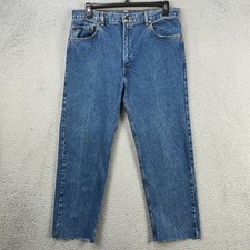 VINTAGE Levis 505 XX Jeans Straight Leg Men 36X28 Blue 5 Pocket Red Tab USA Made