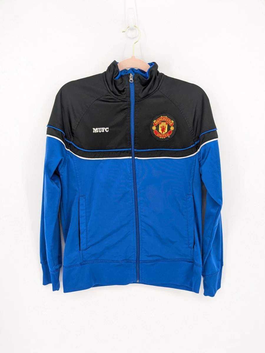 Blue Manchester United International Club Soccer Fan Jackets for